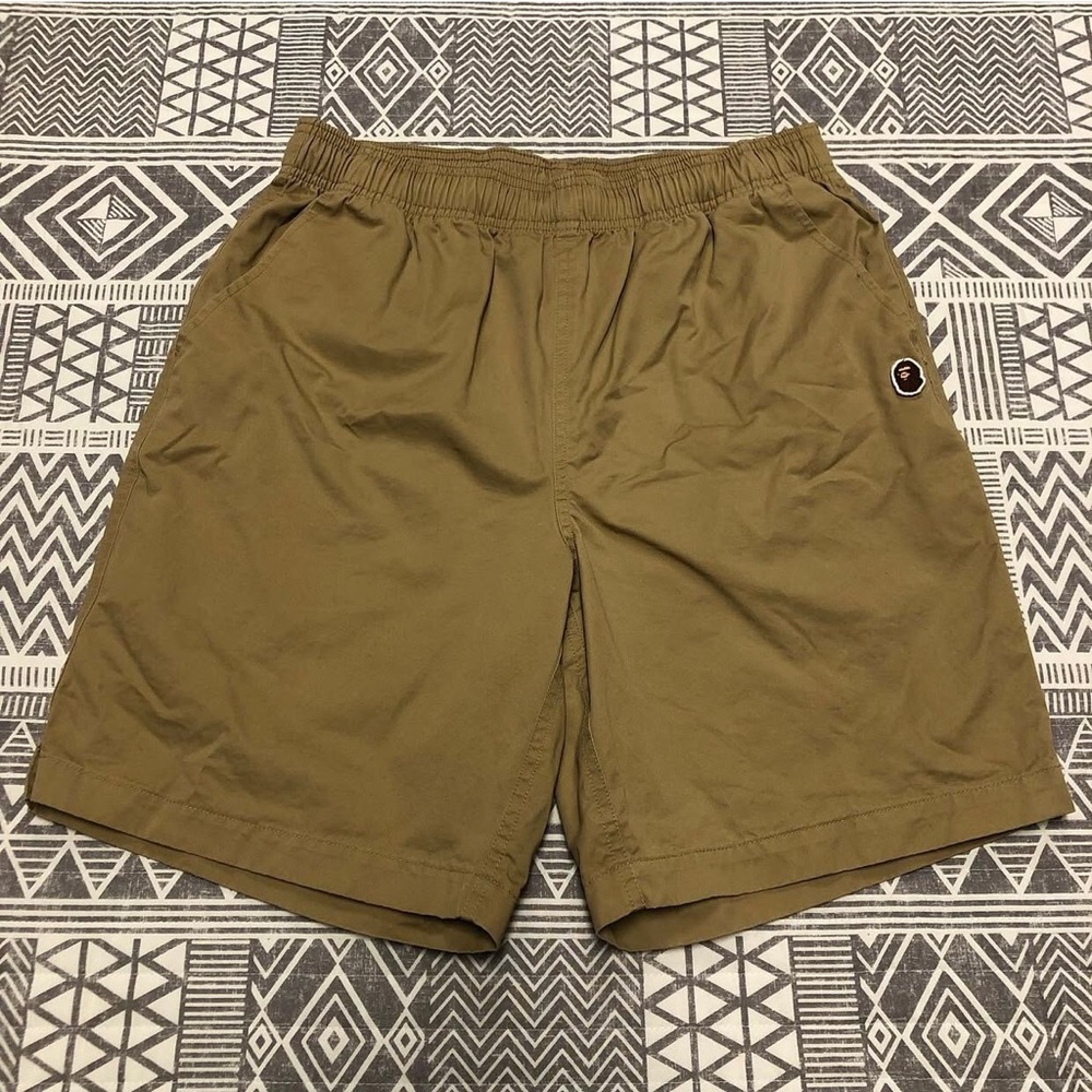 A Bathing Ape Bape Khaki Shorts Size Medium